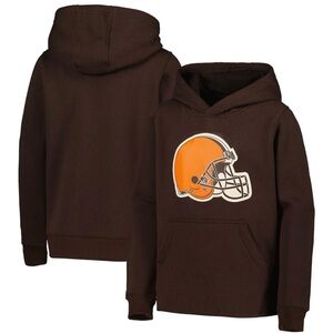 Outerstuff NFL/YOUTH/Cleveland Browns/Logo Fleece Sweatshirt/Hoodie/XL-18/20